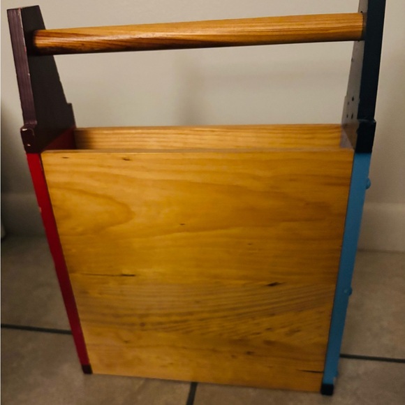 Vintage Wooden Coloring Book and Crayon Holder - Picture 4 of 6